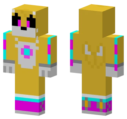 Metal Rails Character Minecraft skin