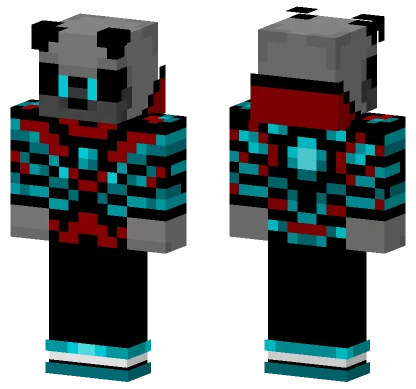 Metal Red Robot Minecraft skin
