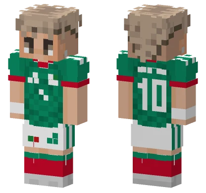 Mexican Soccer Jersey Minecraft skin
