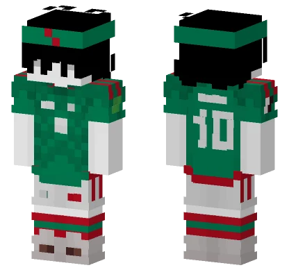 Mexicocoquita3 Green Jersey Minecraft skin