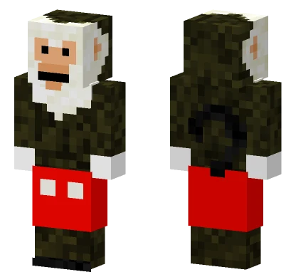 Mickey The Monkey Minecraft skin