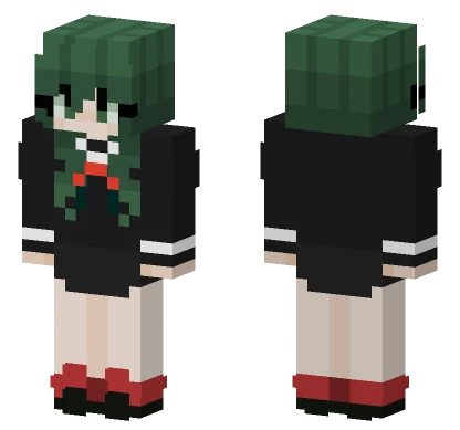 Middle School Uniform Female Deku Minecraft skin