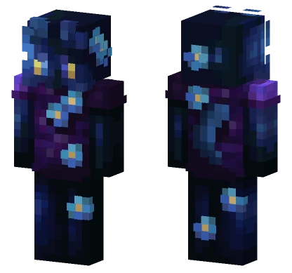 Midnight Flowers Minecraft skin