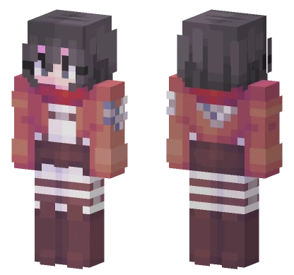 Mikasa Ackerman Minecraft skin
