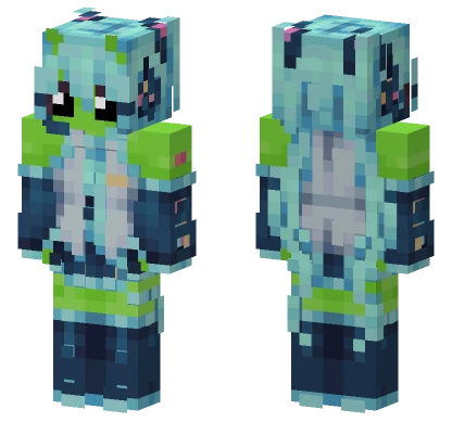 Miku Alien Minecraft skin