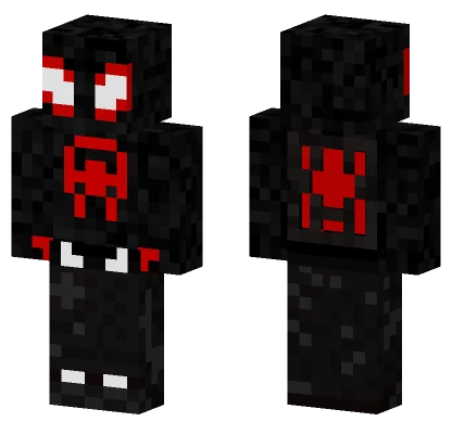 Miles Morales Spider-Man Casual Minecraft skin