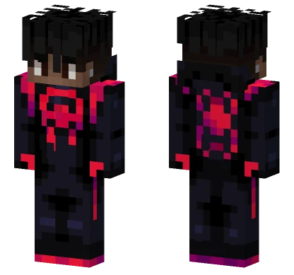 Miles Morales Spider-Man Costume Minecraft skin