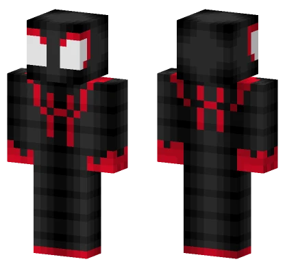 Miles Morales Spider Verse Minecraft skin
