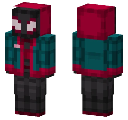 Miles Morales Spider-Verse Suit Minecraft skin