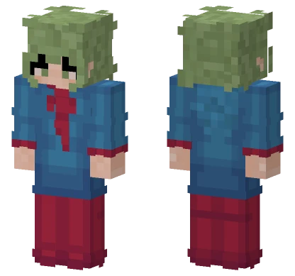 Milkiss09 Blue Red Minecraft skin