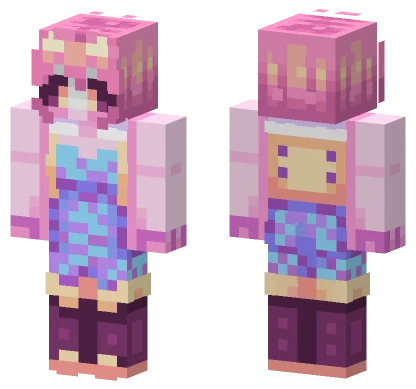 Mina Ashido Pinky Hero Outfit Minecraft skin