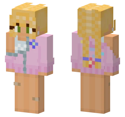 Mini Me Pink Minecraft skin