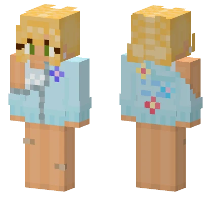 Mini Me Space Buns Minecraft skin
