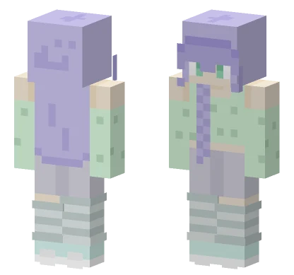 Mint Blueberry Fifty Followers Minecraft skin