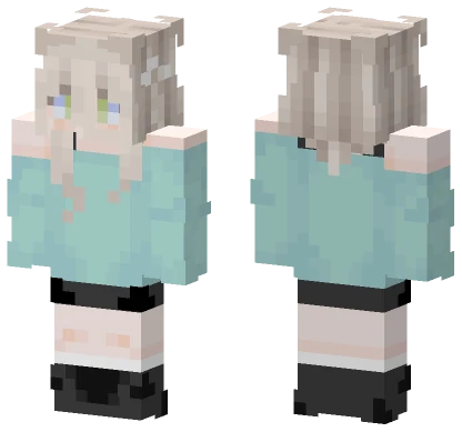 Mint Girl Minecraft skin