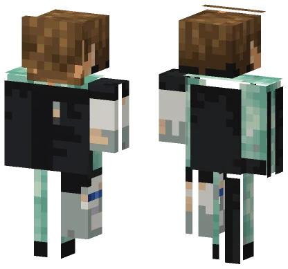 Mint Green Hoodie Boy Minecraft skin