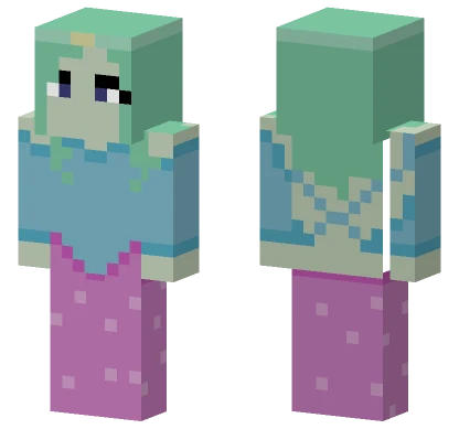 Mint Green Mage Minecraft skin