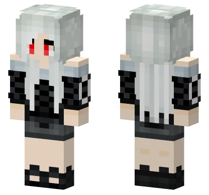 Mira White Hair Minecraft skin