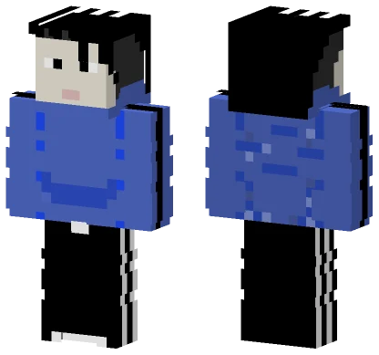 Mirulgenji Blue Outfit Minecraft skin
