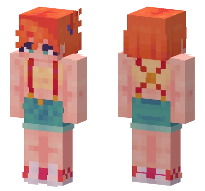 Misty Pokemon 64x Minecraft skin