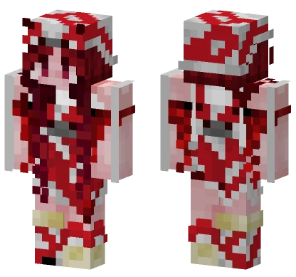 Modified Mooshroom Girl Minecraft skin
