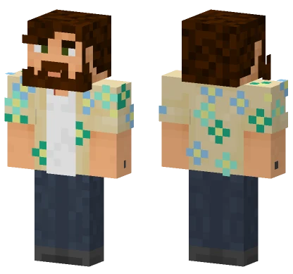 Mona Beard Edit Minecraft skin