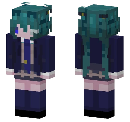 Monitoring Miku Minecraft skin