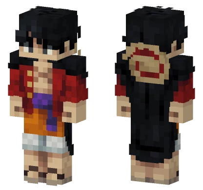 Monkey D Luffy Minecraft skin