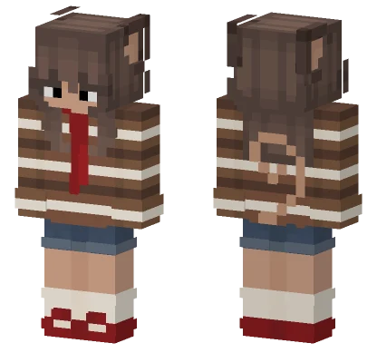 Monkey Girl Minecraft skin