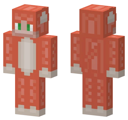 Monkey Orange Blaze Fire Minecraft skin