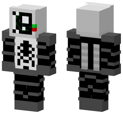 Monochrome Mech Suit Minecraft skin