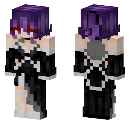 Monochrome Nevivi Minecraft skin