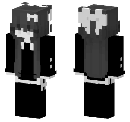 Monochrome Robot Warrior Minecraft skin