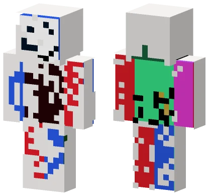Monogram Broken TV Minecraft skin