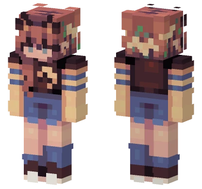 Moon Dipped Roses Minecraft skin