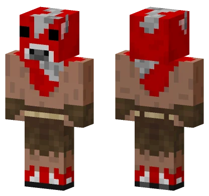 Mooshroom Minotaur Minecraft skin