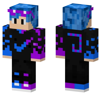 Morado Y Azul Skin Minecraft skin