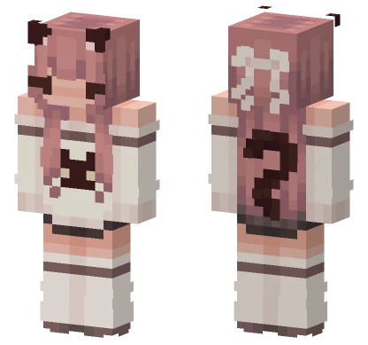 Morii Catgirl OC Minecraft skin