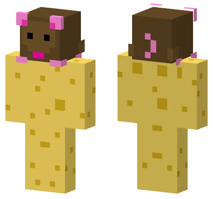 Mouse on Cheese Hat Minecraft skin