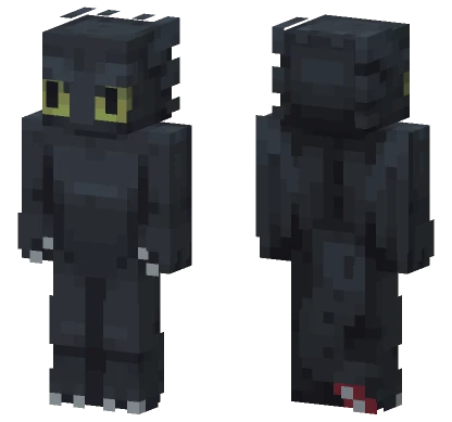 Movie Accurate Toothless Minecraft skin