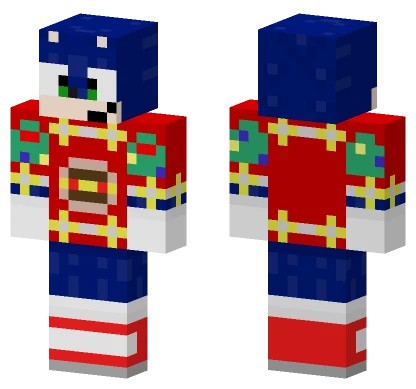 Movie Sonic Christmas Minecraft skin