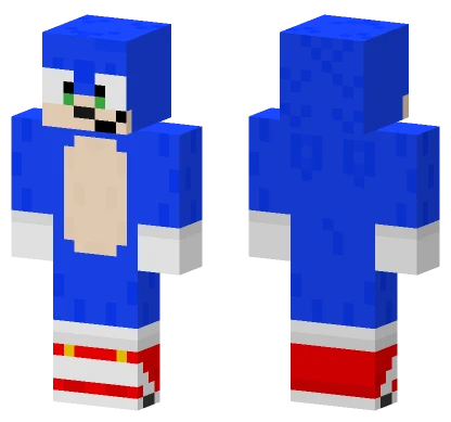 Movie Sonic Minecraft skin