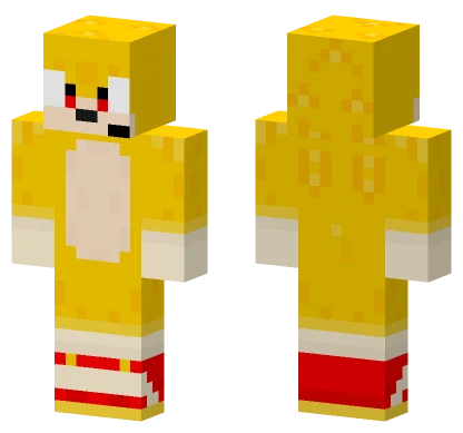 Movie Super Sonic Minecraft skin