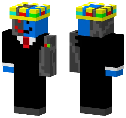 Mr Bloby Cyborg Minecraft skin