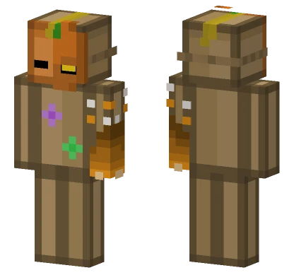 Mr Box Halloween Aura Minecraft skin