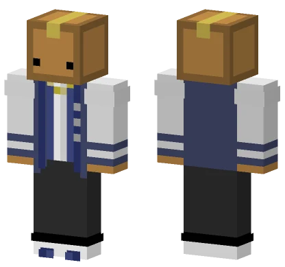 Mr Box Varsity Jacket Minecraft skin