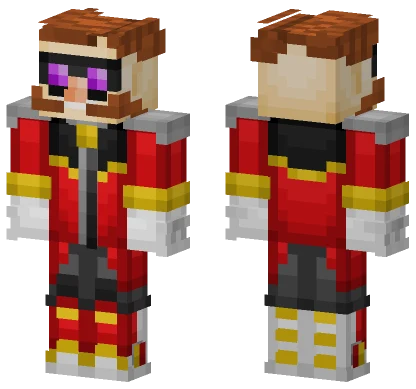 Mr Dr Eggman Sonic Prime Minecraft skin