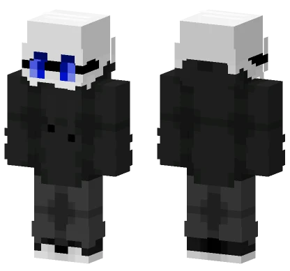Mr Zeako Black Dark Grey Minecraft skin