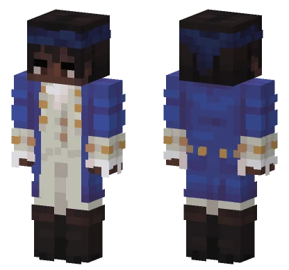 Mulligan Blue Jacket Minecraft skin