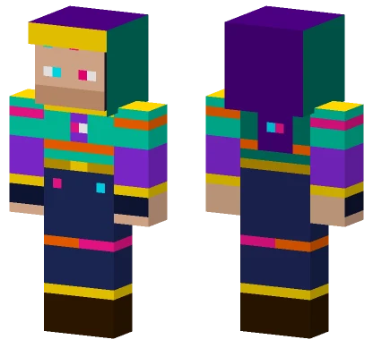 Multiple Colors Dan Minecraft skin